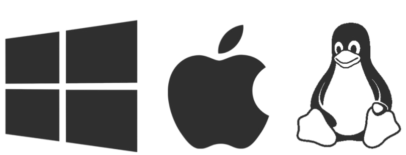 Windows, macOS and Linux
